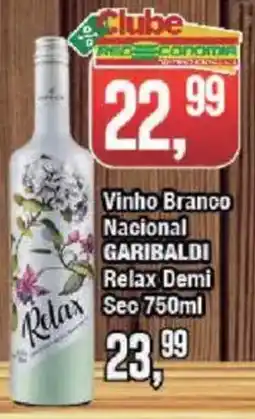 Redeconomia Vinho branco nacional garibaldi relax demi seco oferta