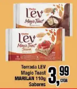 Redeconomia Torradalev magic toast sabores oferta