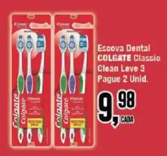 Redeconomia Escova Dental Colgate Classic Clean Leve 3 oferta