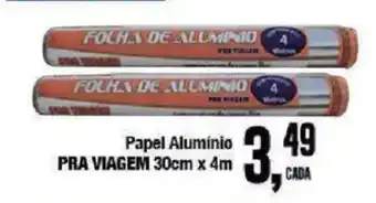 Redeconomia Papel alumínio pra viagem oferta