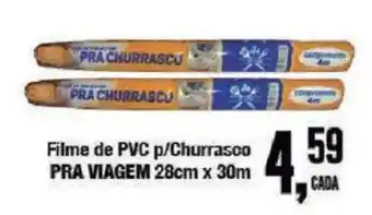 Redeconomia filme de pvc p/churrasco pra viagem oferta