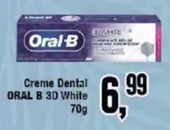 Redeconomia Creme Dental Oral B 3D White oferta