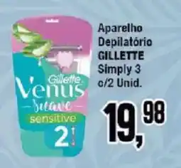 Redeconomia Aparelho depilatório gillette simply 3 oferta