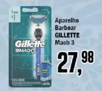 Redeconomia Aparelho Barbear Gillette Mach 3 oferta