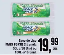 Redeconomia Saco de lixo mais forte citronela oferta