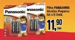 Redeconomia Pilha panasonic alcalina pequena aa oferta