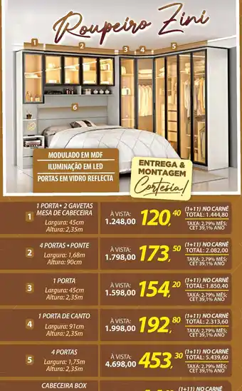 Lojas Cem mesa de cabeceira oferta