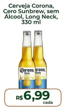 Supermercados Bretas Cerveja Corona, Cero Sunbrew, sem Álcool, Long Neck oferta