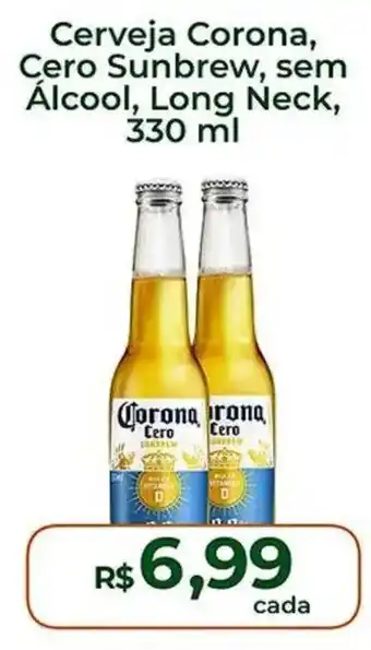 Cerveja Corona, Cero Sunbrew, sem Álcool, Long Neck
