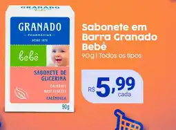 Drogaria Catarinense Sabonete em Barra Granado Bebê oferta