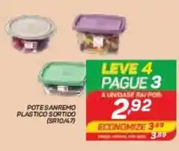 GBarbosa Pote sanremo plastico sortido oferta