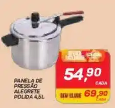 GBarbosa Panela de pressão alegrete polida 4,5l oferta