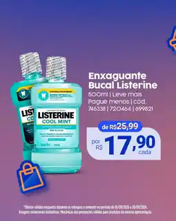 Drogaria Catarinense Enxaguante Bucal Listerine Cool Mint oferta