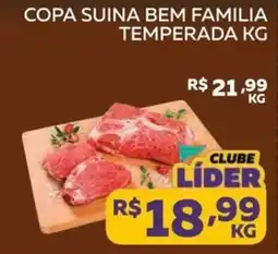Lider Atacadista Copa suina bem familia temperada oferta