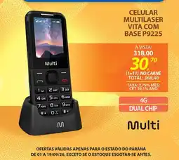 Lojas Cem celular multilaser vita com base p9225 oferta
