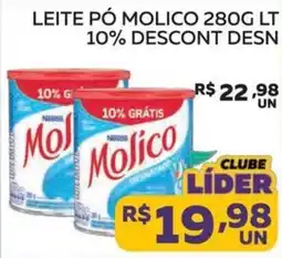 Lider Atacadista Leite pó molico oferta