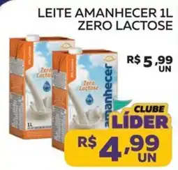 Lider Atacadista Leite amanhecer 1l zero lactose oferta
