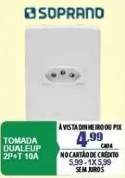 Mauro Center tomada dualeup 2p+t 10a oferta