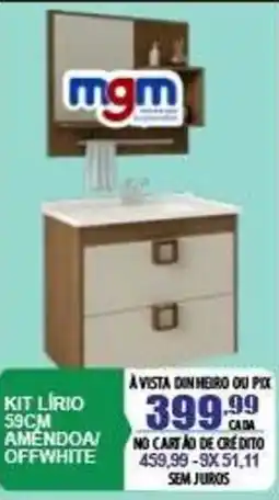 Mauro Center Kit lirio amendoa/offwhite oferta