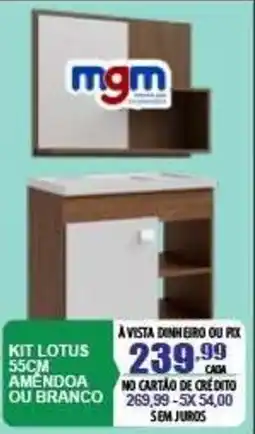 Mauro Center kit lotus amendoa ou branco oferta