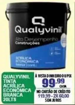 Mauro Center Qualyvinil tinta acrílica econômica branca oferta