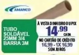 Mauro Center tubo soldável 25mm 3/4 barra 3m oferta
