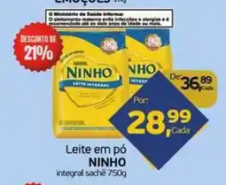 Cometa Supermercados Leite em pó NINHO integral sachê oferta