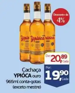 Cometa Supermercados Cachaça ypióca ouro oferta