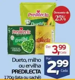 Cometa Supermercados Dueto, milho ou ervilha PREDILECTA oferta