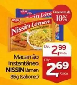 Cometa Supermercados Macarrão instantâneo nissin lâmen oferta