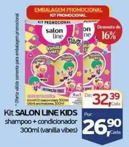 Cometa Supermercados Kit salon line kids shampoo + condicionador 300ml (vanilla vibes) oferta