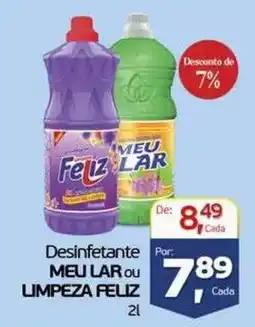 Cometa Supermercados Desinfetante meu lar ou limpeza feliz oferta