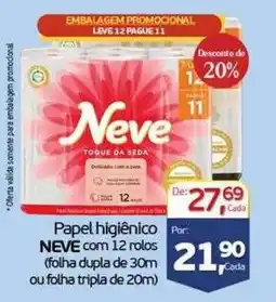 Cometa Supermercados Papel higiênico neve oferta