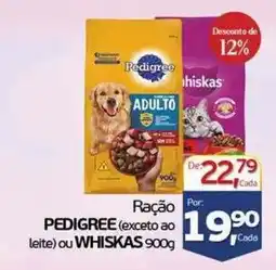 Cometa Supermercados Ração pedigree (exceto ao leite) ou whiskas oferta