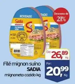 Cometa Supermercados Filé mignon suíno sadia mignoneto cozido oferta