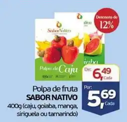 Cometa Supermercados Polpa de fruta sabor nativo oferta
