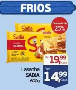 Cometa Supermercados Lasanha Sadia oferta