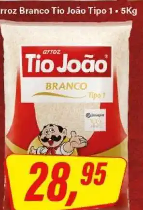 Rede Supermarket Arroz Branco Tio João Tipo 1 - 5Kg oferta