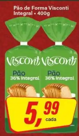 Rede Supermarket Pão de Forma Visconti Integral oferta