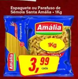 Rede Supermarket Espaguete ou Parafuso de Sêmola Santa Amália oferta