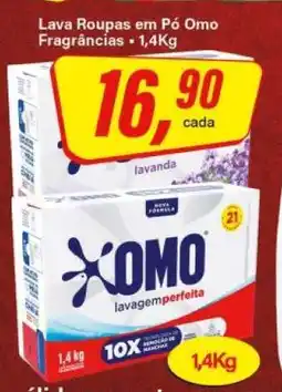 Rede Supermarket Lava Roupas em Pó OMO oferta