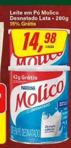 Rede Supermarket Leite em Pó Molico Desnatado Lata oferta