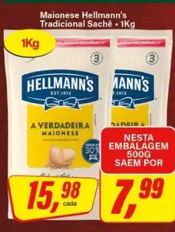 Rede Supermarket Maionese Hellmann's Tradicional Sachê oferta