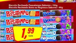 Rede Supermarket Biscoito Recheado Passatempo Sabores oferta