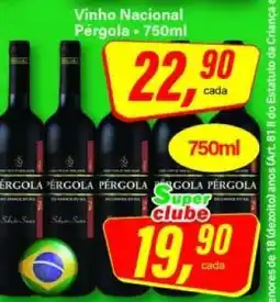 Rede Supermarket Vinho Nacional Pérgola - 750ml oferta