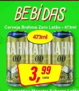Rede Supermarket Cerveja Brahma Zero Latão oferta