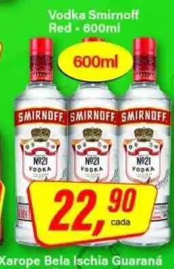 Rede Supermarket Vodka Smirnoff Red oferta