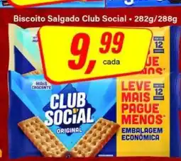Rede Supermarket Biscoito Salgado Club Social oferta