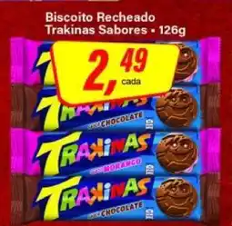 Rede Supermarket Biscoito Recheado Trakinas Sabores oferta