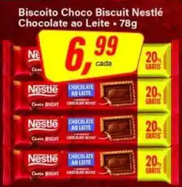 Rede Supermarket Biscoito Choco Biscuit Nestlé Chocolate ao Leite oferta